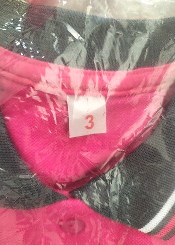 Pembe gri yaka Okul tişörtu - Görsel 8