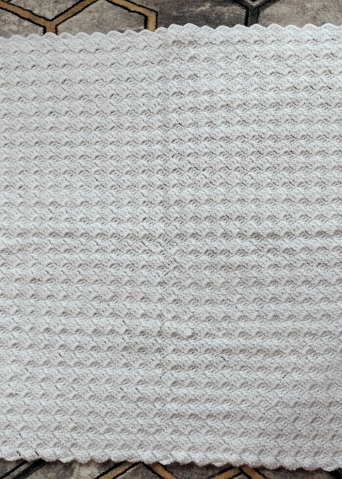 Tığ örgüsü Bebek battaniyesi - Görsel 3