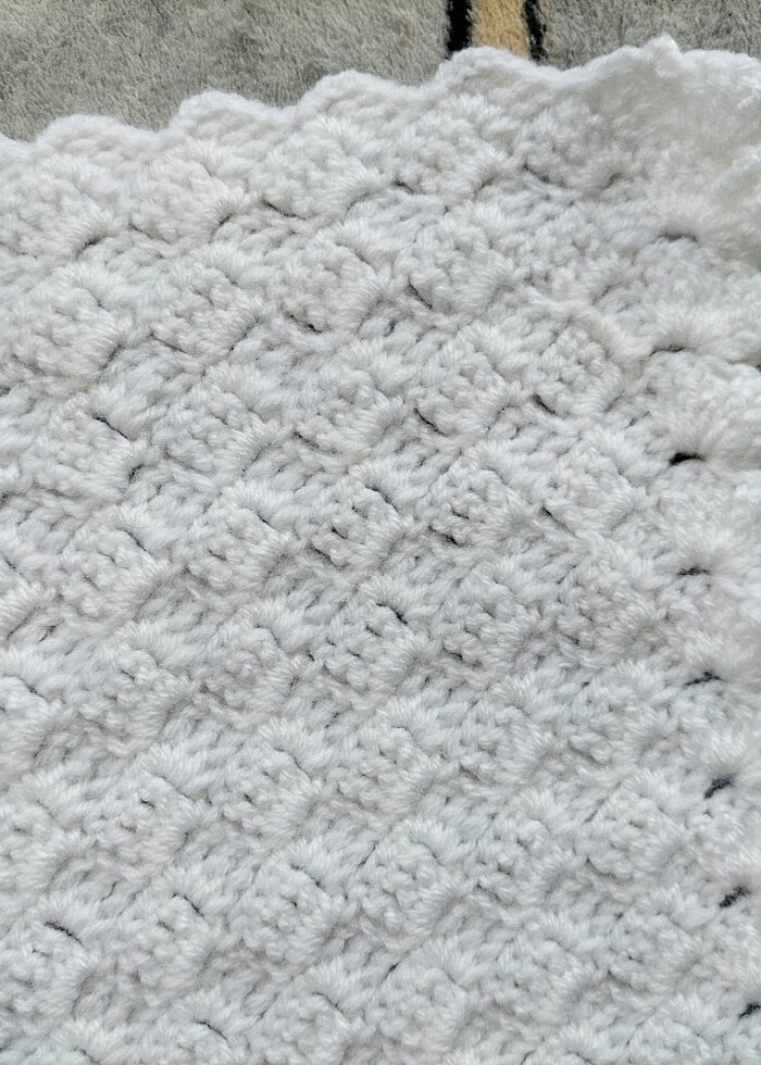 Tığ örgüsü Bebek battaniyesi - Görsel 5
