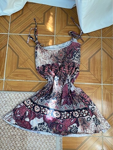 Yazlık elbise etek tril tril y2k vintage