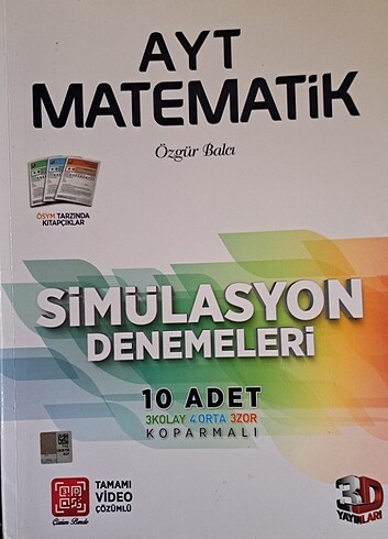 3 d ayt matematik simülasyon denemesi
