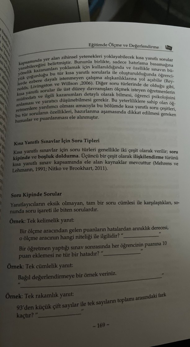 Eğitimde Ölçme ve Değerlendirme Kitabı - Görsel 5