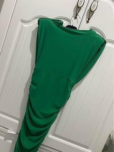 s Beden yeşil Renk elbise