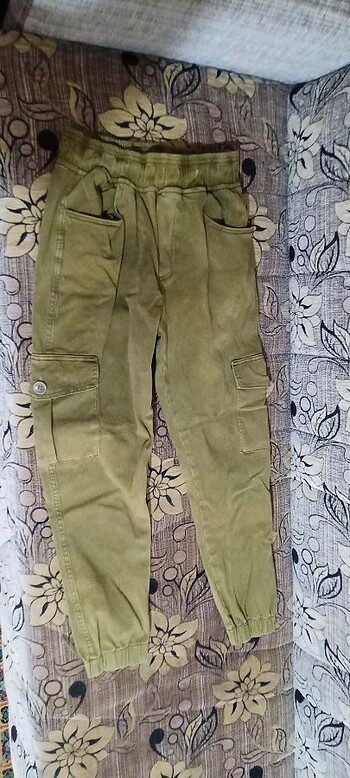 Asker Yeşili kamuflaj tonlu jogger pantolon 35tl 12-14 yaş veya