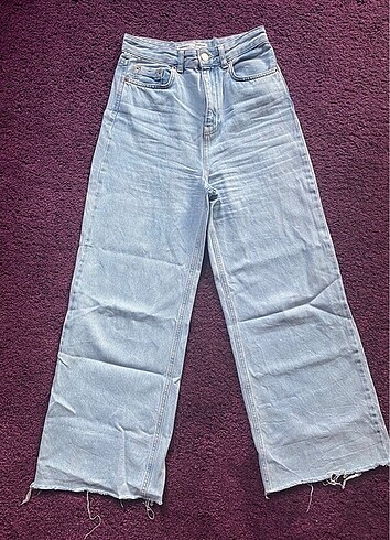 Stradivarius super wide leg jean mavi