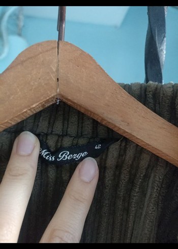 Düğmeli Kahverengi Kadın Kadife Süet Blazer Ceket - Görsel 2