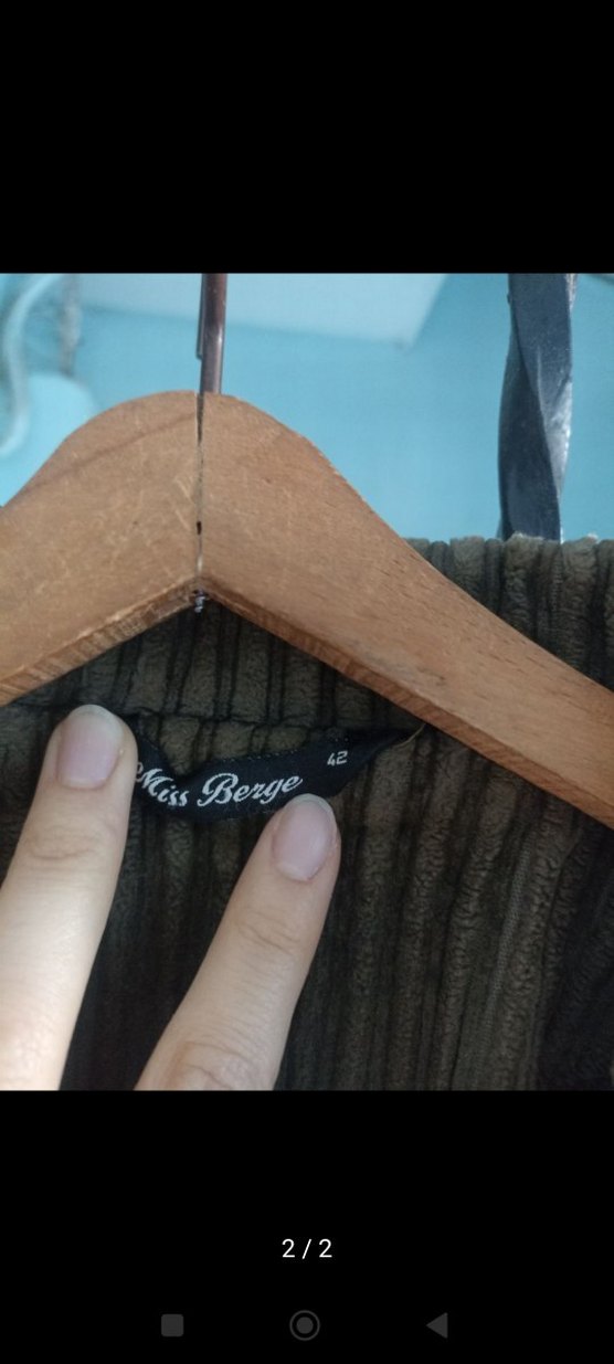 Düğmeli Kahverengi Kadın Kadife Süet Blazer Ceket - Görsel 2