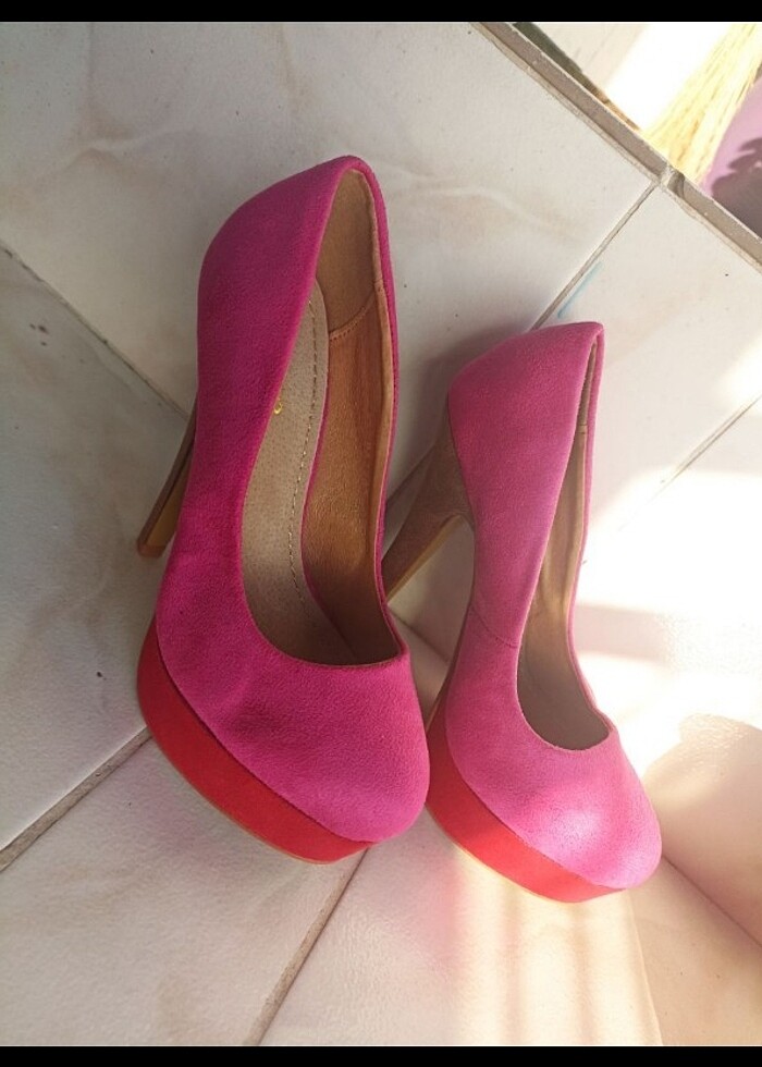 Fuşya Modern Topuklu Ayakkabı - Görsel 4