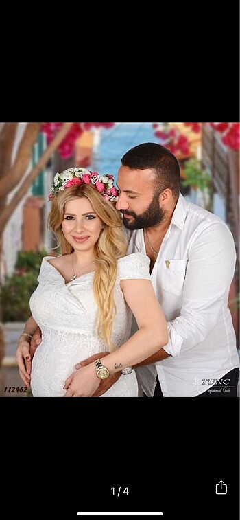 Kayık yaka beyaz abiye kirklalı