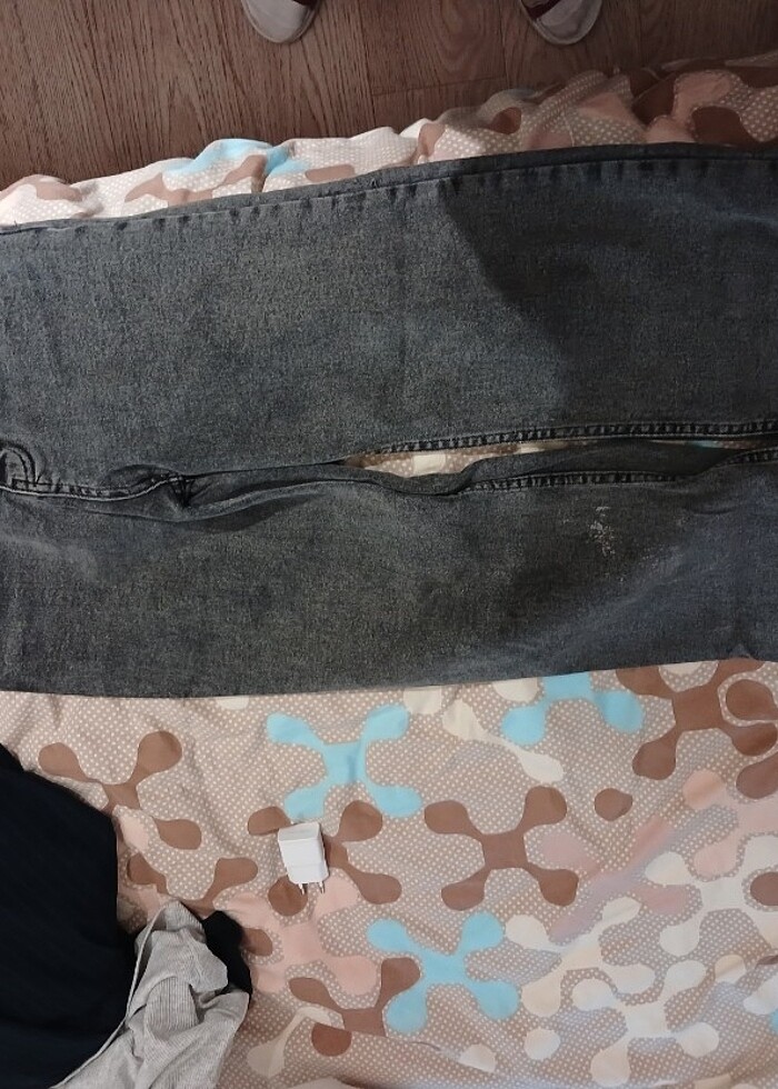 Gri kot pantolon  - Görsel 2