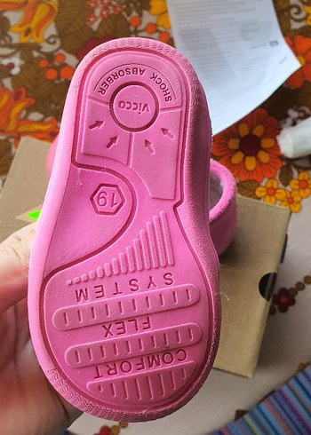 19 Beden pembe Renk Vicco Kız Çocuk Pembe 19 no ilk adım