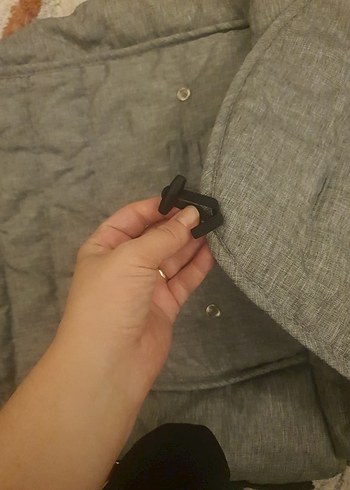 Gri Bebek arabası tulumu / manşonu - Görsel 7