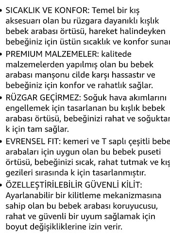 Gri Bebek arabası tulumu / manşonu - Görsel 3