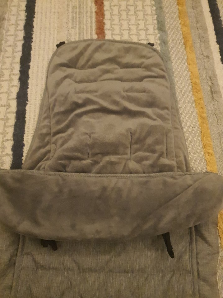 Gri Bebek arabası tulumu / manşonu - Görsel 4