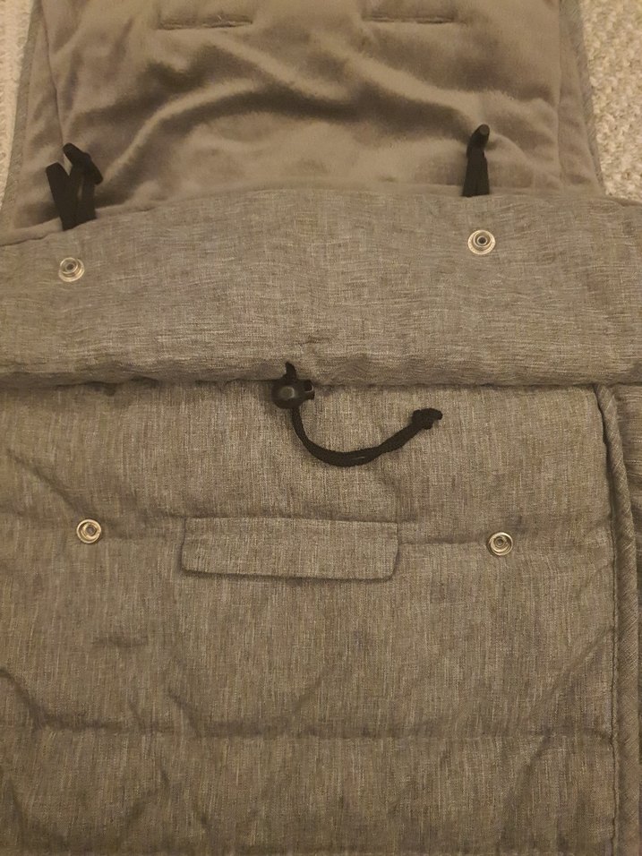 Gri Bebek arabası tulumu / manşonu - Görsel 5