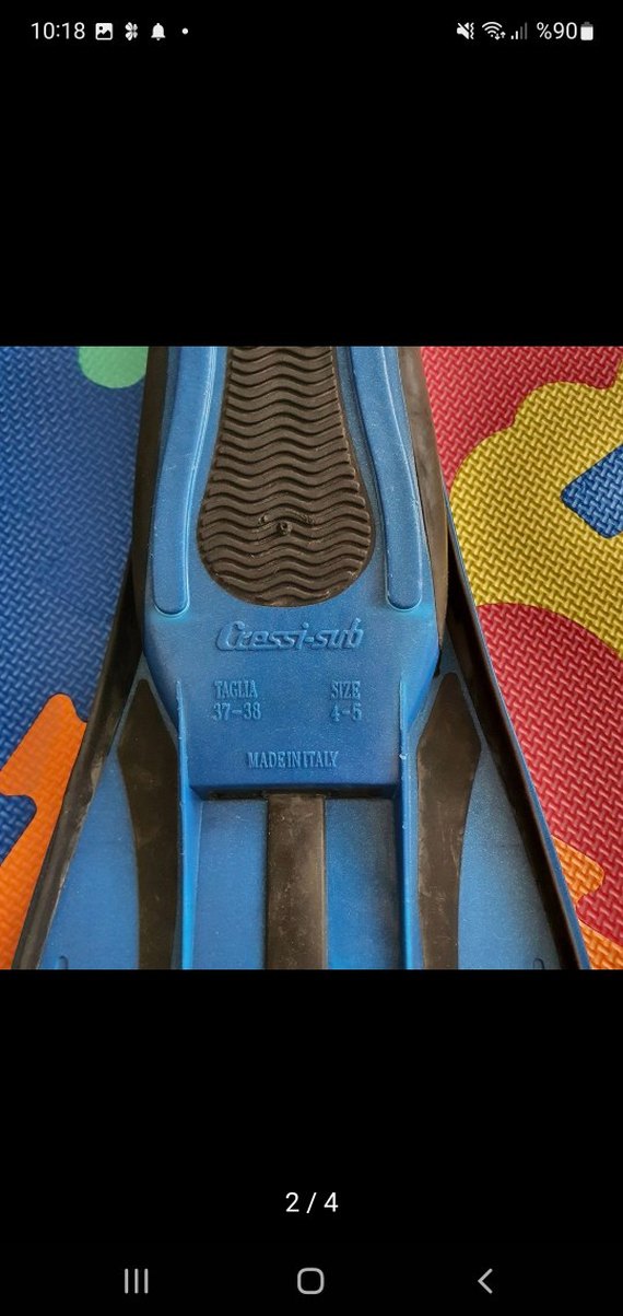 Erkek Mavi Kauçuk Yüzme Paleti - Görsel 2