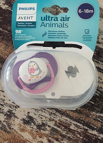 Philips avent ultra air animals emzik 6-18 ay