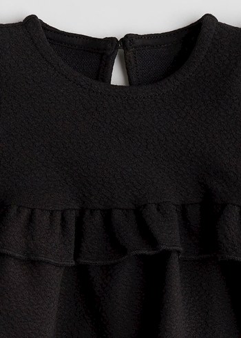 H&M H&M Siyah Kız Çocuk Elbise 9/12 ay