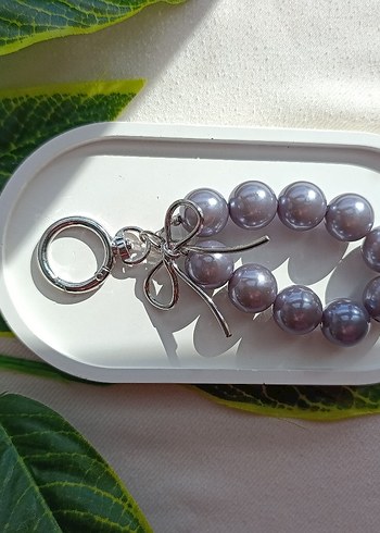 Mor Boncuklu Modern Klasik Anahtarlık - Görsel 2