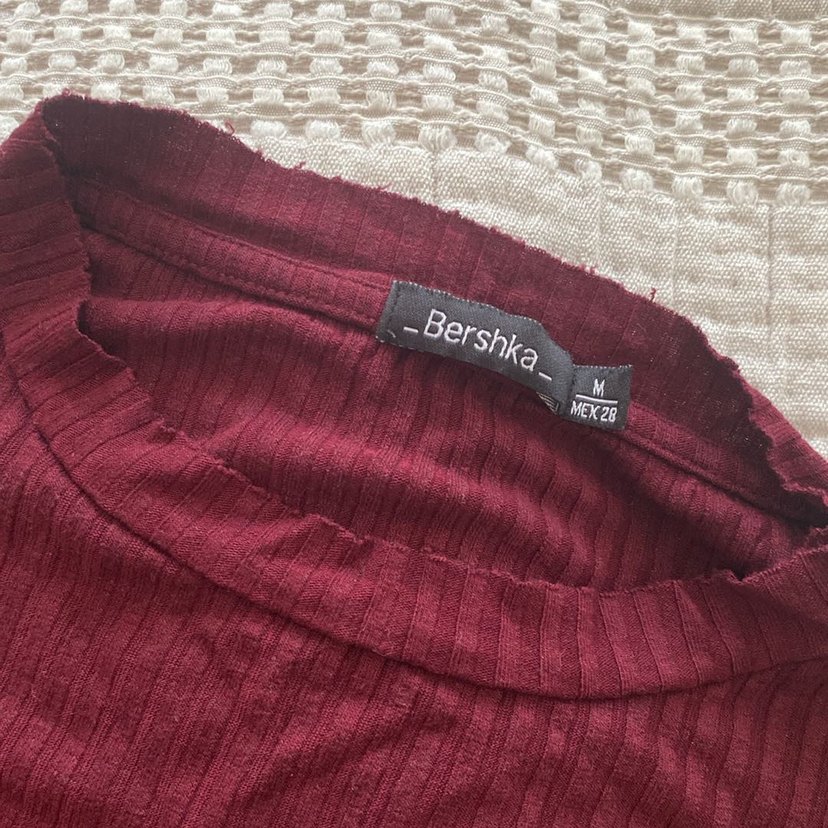 BERSHKA Bordo günlük takım - Görsel 2