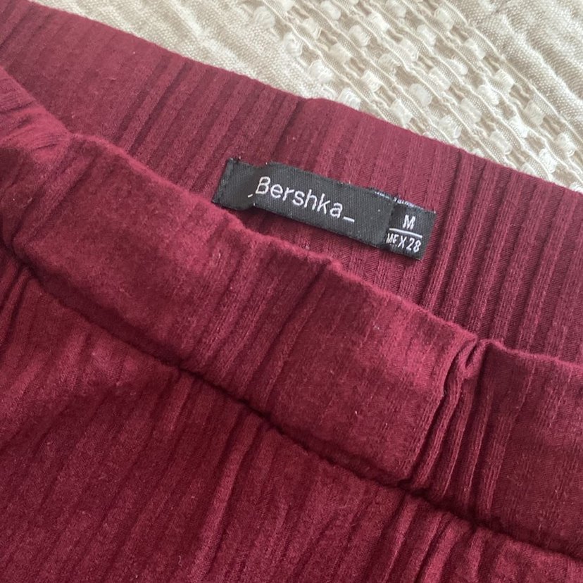 BERSHKA Bordo günlük takım - Görsel 3