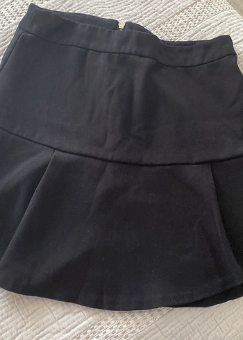 STRADIVARIUS Siyah Pilili Midi Kadın Etek - Görsel 3