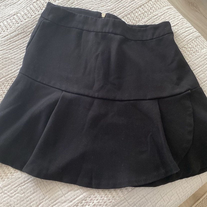 STRADIVARIUS Siyah Pilili Midi Kadın Etek - Görsel 3