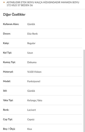 40 Beden lacivert Renk Kadın blazer