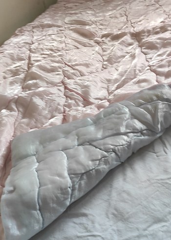 Diğer Pembe ve mavi Düz bebek Yatak Örtüsü