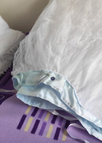 bebek yatağı kenarligi yatak danteli ve elyaf üçü birlikte - Görsel 14