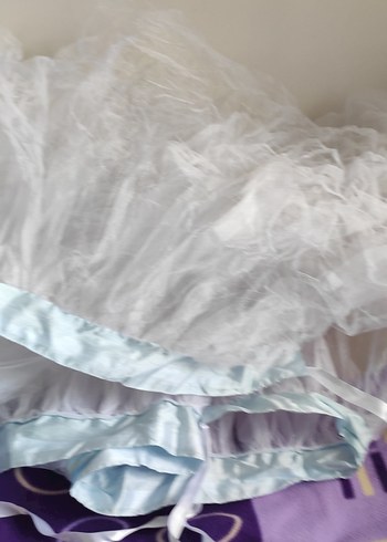 bebek yatağı kenarligi yatak danteli ve elyaf üçü birlikte - Görsel 17