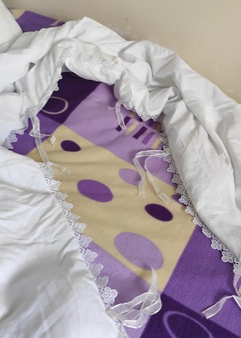 bebek yatağı kenarligi yatak danteli ve elyaf üçü birlikte - Görsel 7