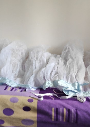 bebek yatağı kenarligi yatak danteli ve elyaf üçü birlikte - Görsel 16