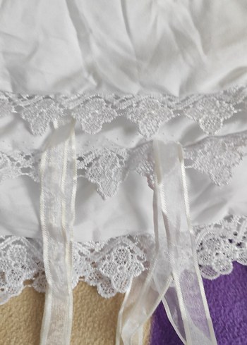 bebek yatağı kenarligi yatak danteli ve elyaf üçü birlikte - Görsel 10