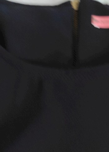 Siyah Midi Kadın şık Elbise - Görsel 8