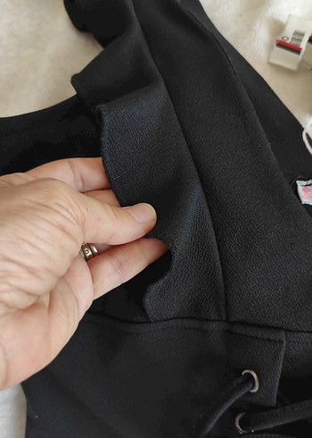 s Beden siyah Renk Düğmeli Siyah Gotik Halter Yaka Kadın Yelek