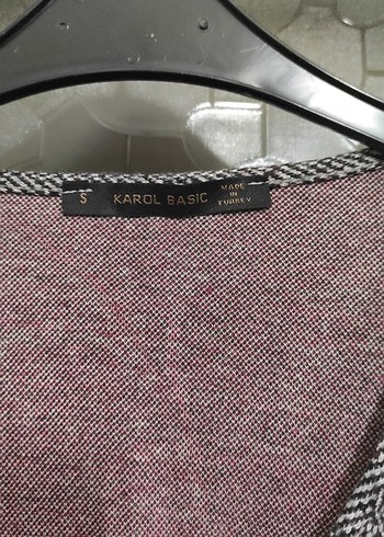 Bohem V Yaka Desenli Gri Uzun Elbise - Görsel 5