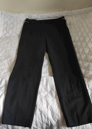 Kadın lacivert Kemerli Kumaş Pantolon - Görsel 10