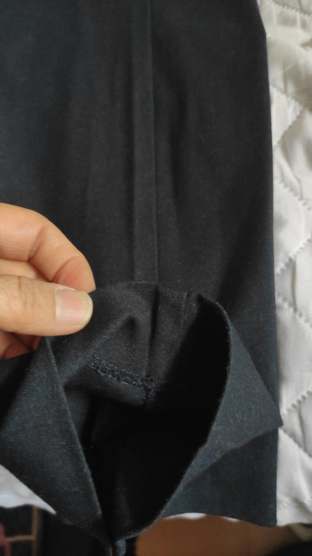 Kadın lacivert Kemerli Kumaş Pantolon - Görsel 2