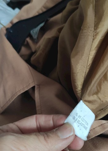 Kadın Bej Düğmeli Midi Trençkot - Görsel 10