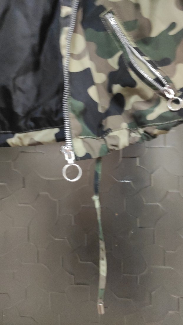 Kahverengi Kamuflaj Kemerli Kadın Ceket - Görsel 2