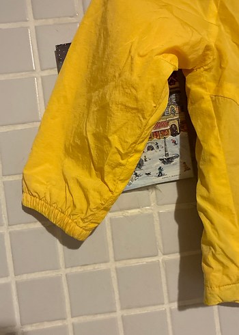 18-24 Ay Beden sarı Renk Sarı Kapüşonlu Fermuarlı 2 yaş Zara paraşüt mont