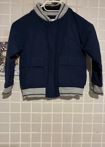 Erkek Çocuk Mavi Denim Ceket MNG Kids 3-4 yaş lacivert mont