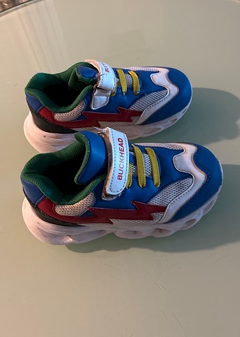27 Beden çeşitli Renk Renkli Çocuk Spor Ayakkabısı Velcro Buckhead 4-4,5 yaş mavi
