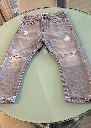 Gri Erkek Çocuk Bol Kesim Denim Pantolon Zara 3-4 yaş Jeans