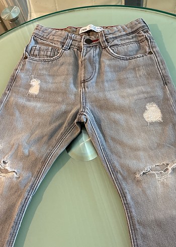 Zara Gri Erkek Çocuk Bol Kesim Denim Pantolon Zara 3-4 yaş Jeans