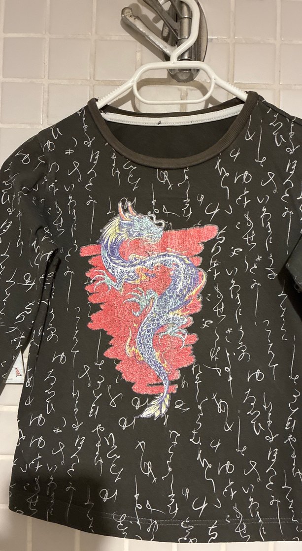 Kız Çocuk Siyah Uzun Kollu Payetli Tişört 4-5 yaş - Görsel 2