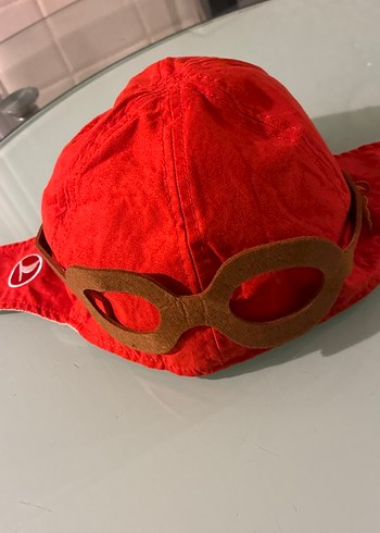Türk Hava Yolları kırmızı gözlüklü çocuk şapkası - Görsel 6