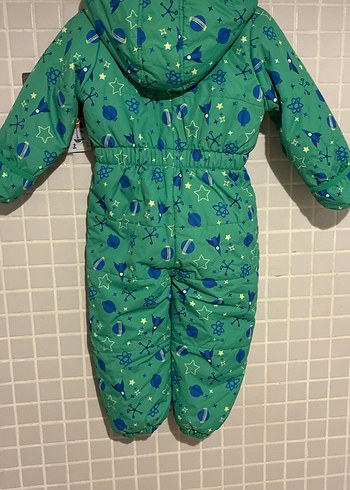 Yeşil Desenli Bebek Kayak Tulumu jegra 3 yaşyayeşil tulum - Görsel 6