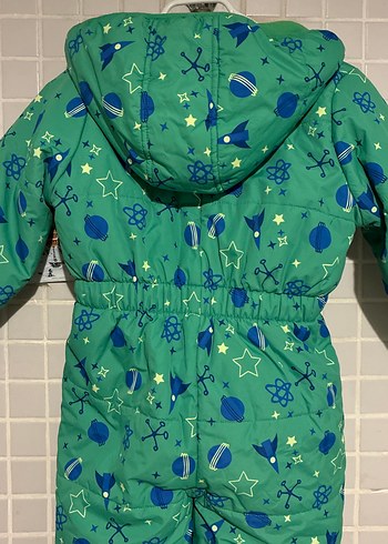 Yeşil Desenli Bebek Kayak Tulumu jegra 3 yaşyayeşil tulum - Görsel 7